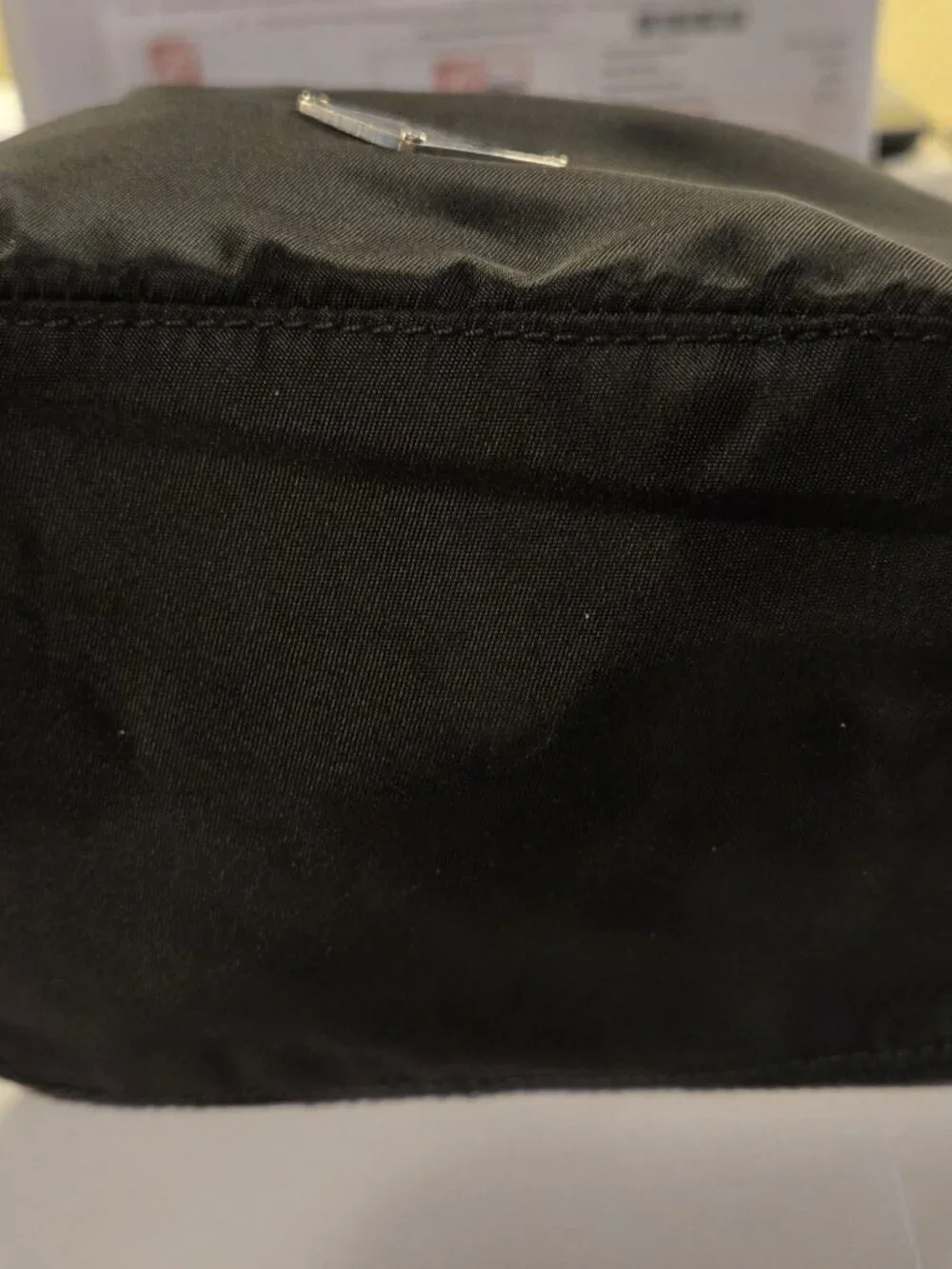 PRADA BLACK COSMETIC DRAWSTRING BAG - Picture 9 of 10